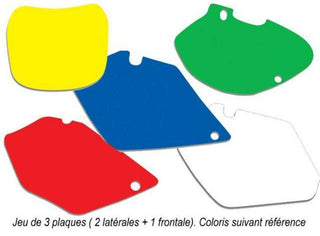 BLACKBIRD Plate Stickers Black Husaberg FE/TE