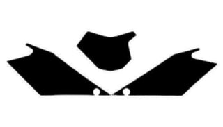 BLACKBIRD Plate Stickers Black Gas Gas EC - 1082144002