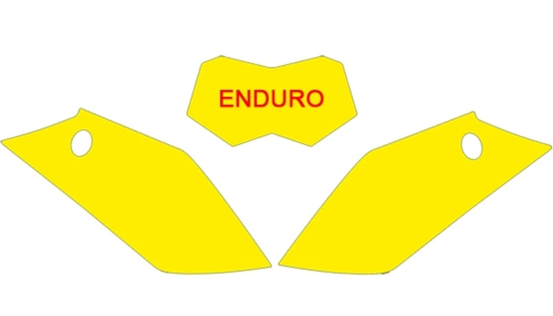 BLACKBIRD Plate Stickers Black Gas Gas - 1082146002