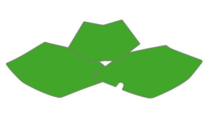 BLACKBIRD Plate Stickers Green Beta RR - 1082151002