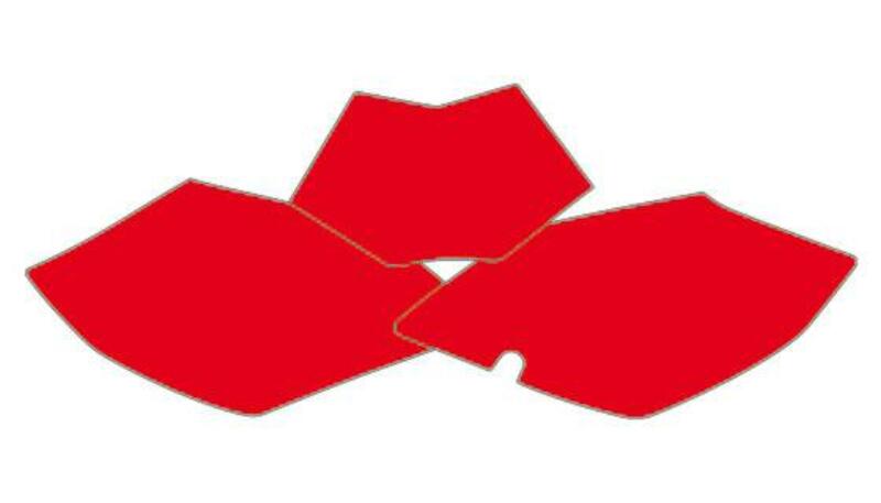BLACKBIRD Plate Stickers Red Beta RR - 1082151003