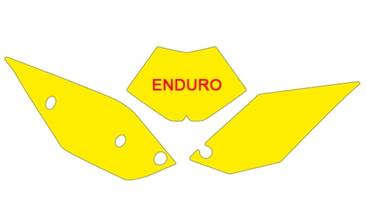 BLACKBIRD Plate Stickers Yellow Beta RR