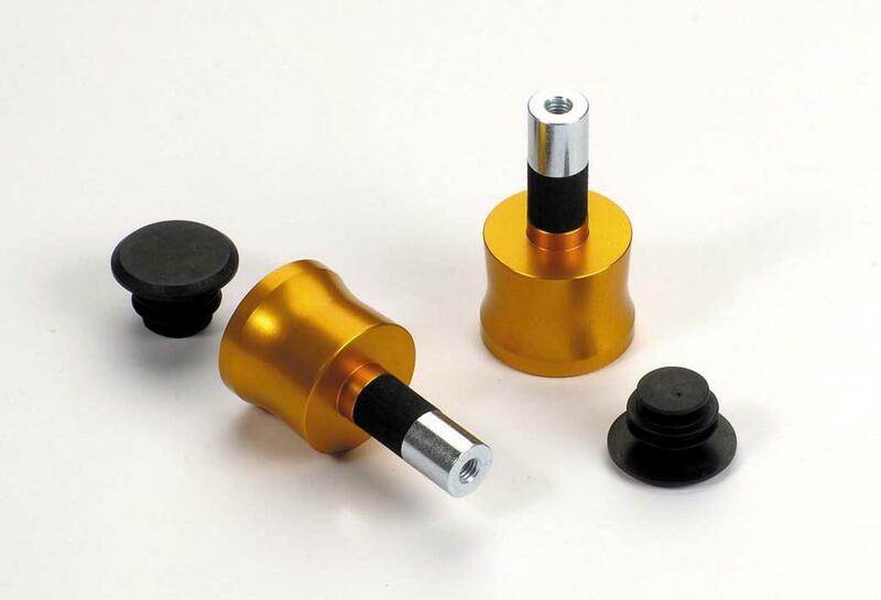 HANDLEBAR CAPS LSL 14 FOR GRIPS ALUMINIUM GOLD