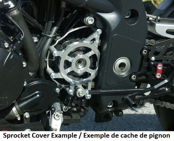 LSL Clubman Front Sprocket Guard Black Triumph Speed Triple 1050