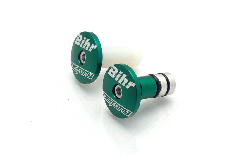 BIHR Factory Bar Ends Ã˜int. 14mm Green