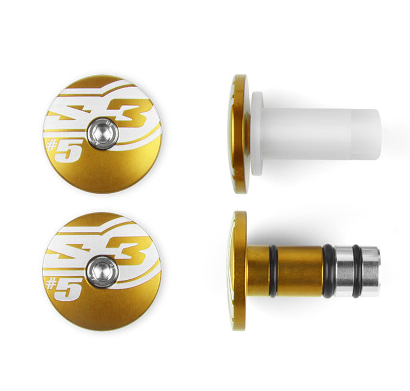 S3 End 5 Bar Ends Ã˜14mm Gold