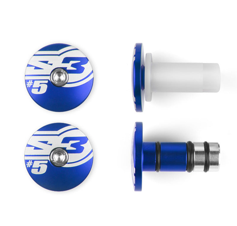 S3 End 5 Bar Ends Ã˜14mm Blue