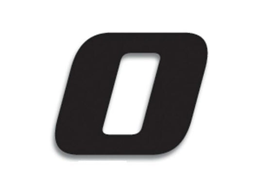 BLACKBIRD Race Number 0 20x25cm Black