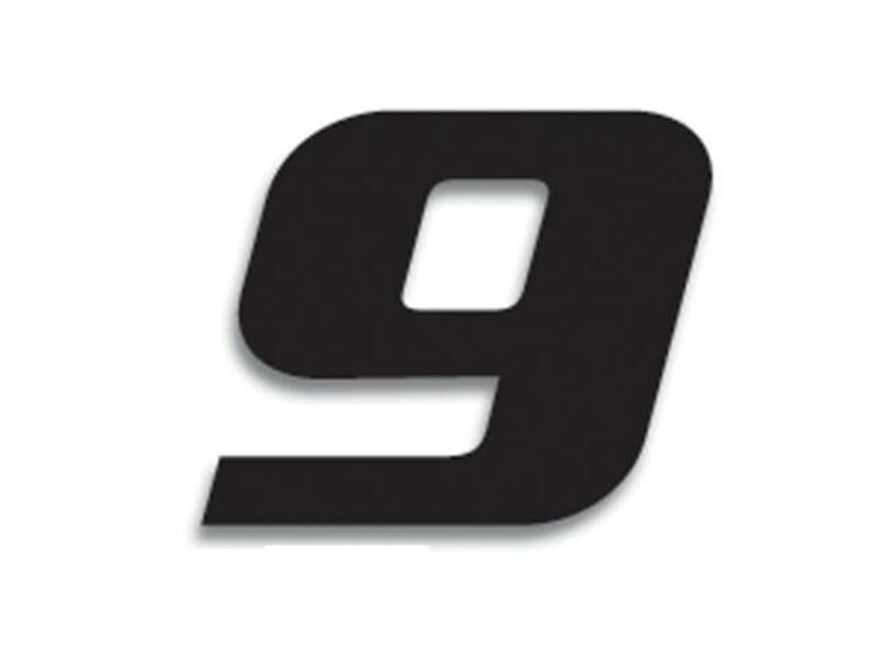 BLACKBIRD Race Number 9 20x25cm Black