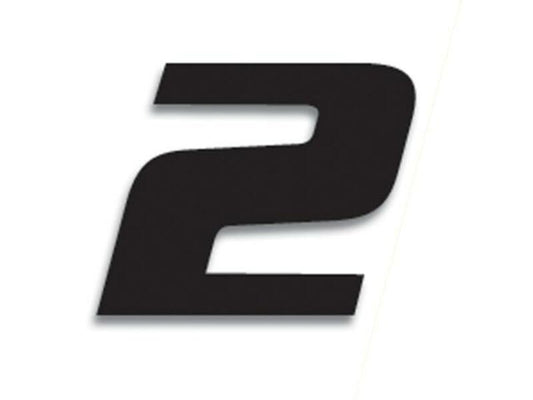 BLACKBIRD Race Number 2 20x25cm Black