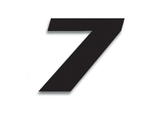 BLACKBIRD Race Number 7 20x25cm Black