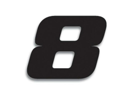 BLACKBIRD Race Number 8 20x25cm Black