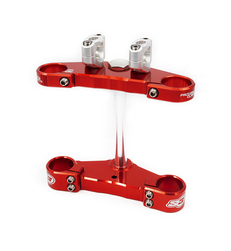 S3 Triple Clamp Ã˜39mm Red Gas Gas Pro Tech Fork