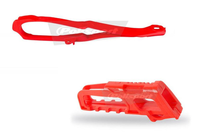 POLISPORT Chain Guide + Slider Kit Red Honda - 1086049001