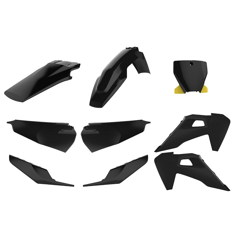 POLISPORT Plastic Kit Black Husqvarna FC/TC