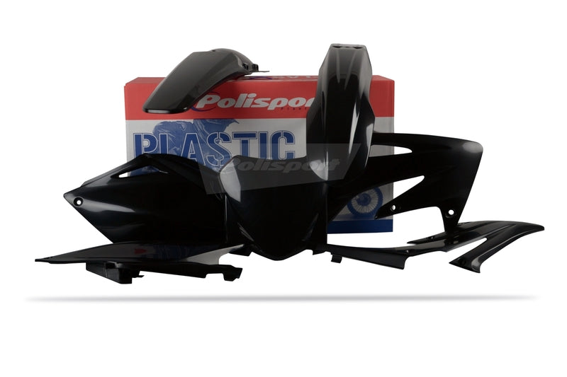 POLISPORT Plastic Kit Black Honda CRF250R