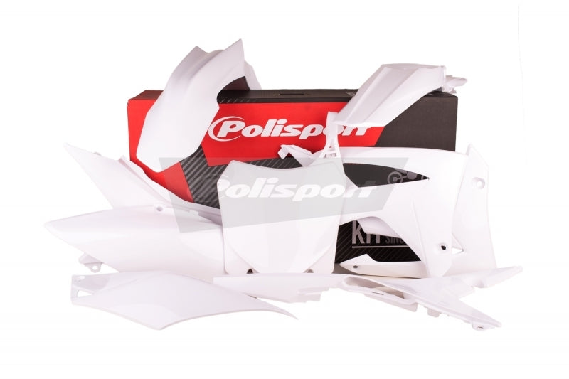 POLISPORT Plastic Kit White Honda CRF250F/CRF450F