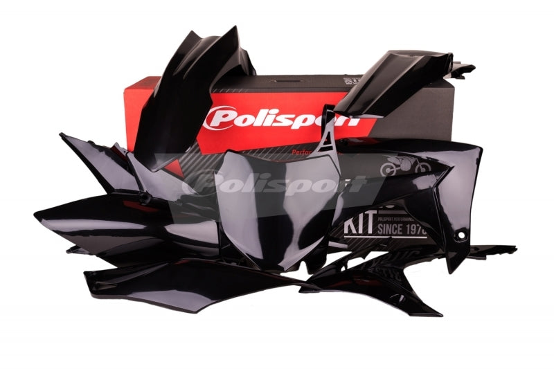 POLISPORT Plastic Kit Black Honda CRF250F/CRF450F - 1086090003