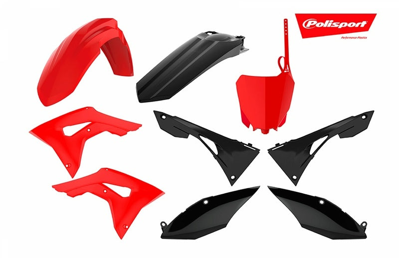 POLISPORT Plastics Kit Red/Black Honda CRF250/450R - 1086091007