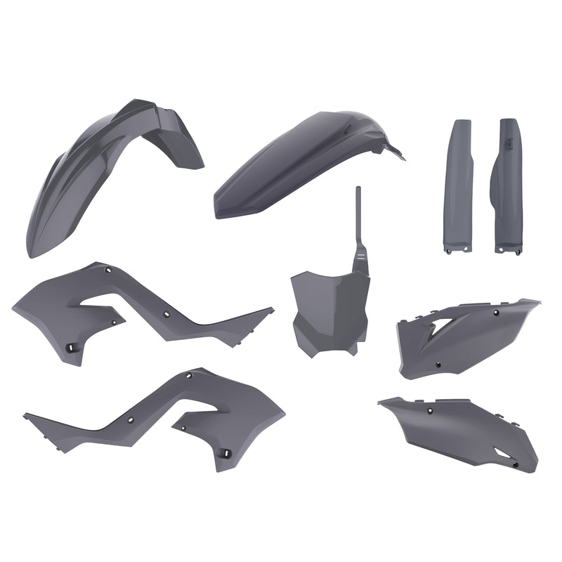 POLISPORT Restyle Plastic Kit Grey Kawasaki KX125/250