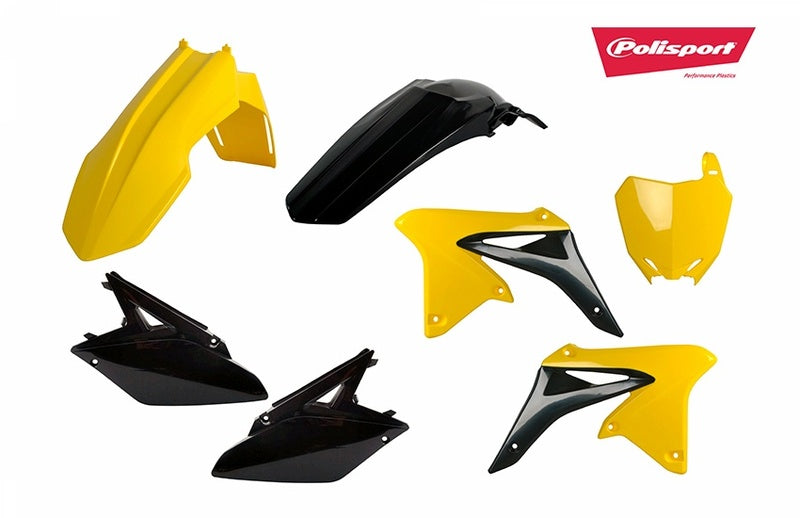POLISPORT Plastics Kit Yellow/Black Suzuki RM-Z250 - 1086123004