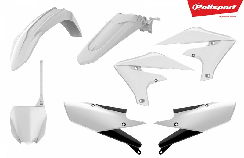POLISPORT Plastic Kit White Yamaha YZ450F