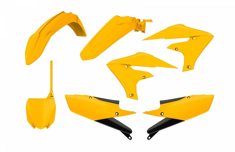 POLISPORT MX Vintage Edition Plastic Kit Yellow Yamaha YZ250F/450F