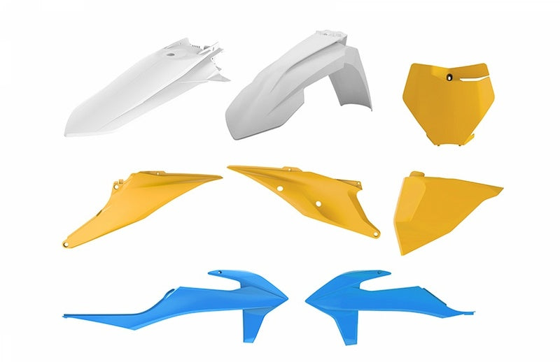 POLISPORT MX Vintage Edition Plastic Kit Blue/Yellow KTM SX/SX-F - 1086174007