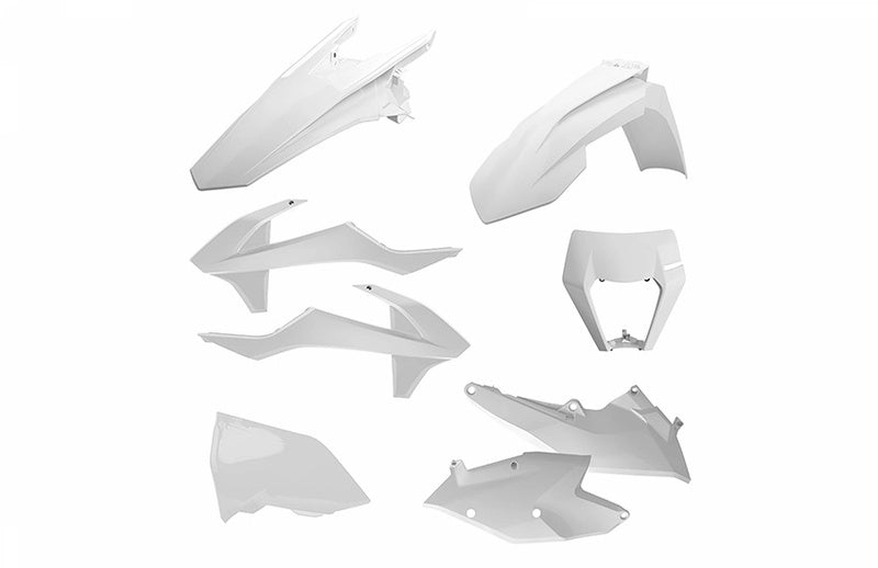 POLISPORT Enduro Plastic Kit White KTM EXC/EXC-F