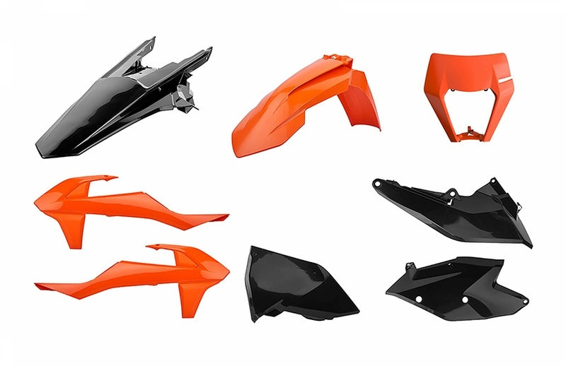 POLISPORT Enduro Plastic Kit Orange/Black KTM EXC/EXC-F