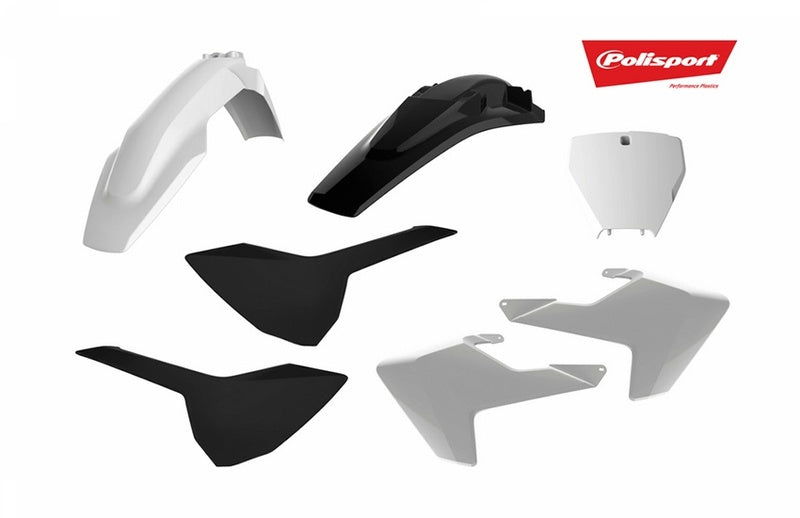 POLISPORT Plastics Kit White/Black Husqvarna TC/FC