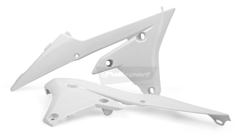 POLISPORT Radiator Covers White Yamaha YZ250F/YZ450F