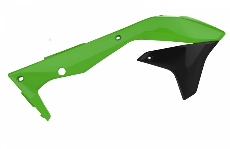 POLISPORT Radiator Covers 16 OEM Color Green/Kawasaki KX450F