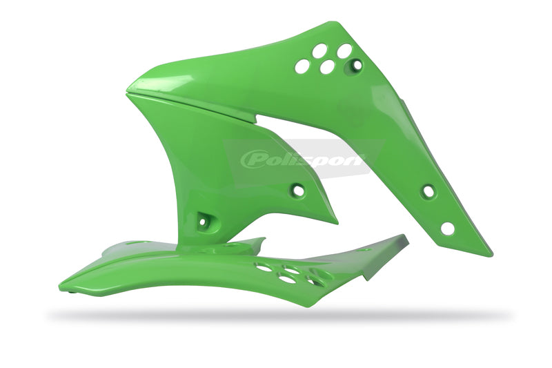 POLISPORT Radiator Covers Green Kawasaki KX250F - 1086344001