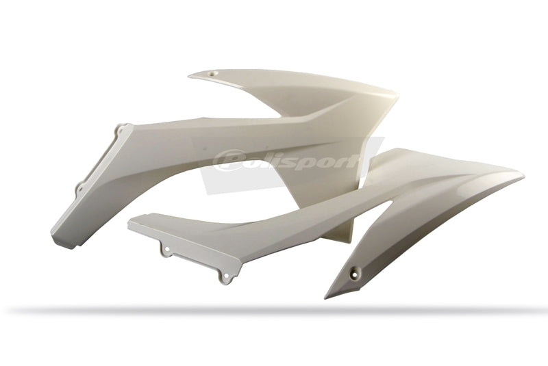 POLISPORT Radiator Covers White KTM - 1086352001