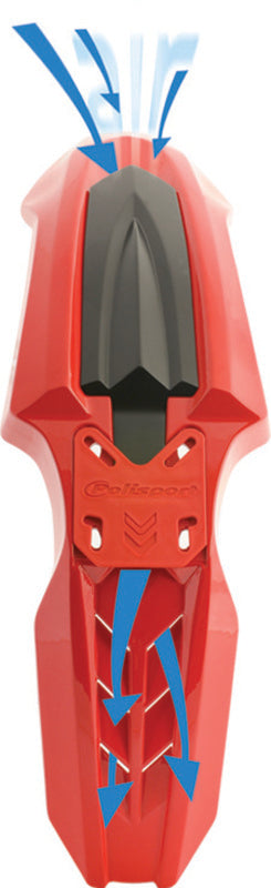 POLISPORT Supermotard SM Line Front Fender Red