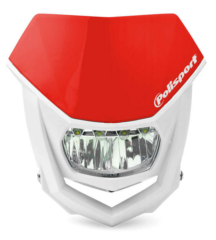 POLISPORT Halo LED Headlight Red/White