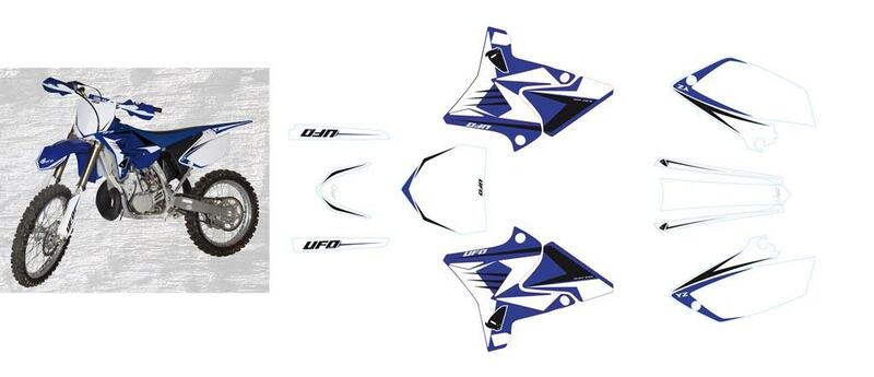 UFO graphic Kit 4T replica Blue Yamaha YZ125/250
