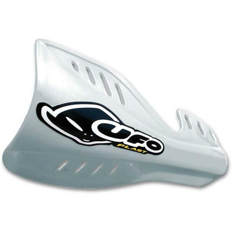 UFO Handguards White Honda CR125R/250R/500R