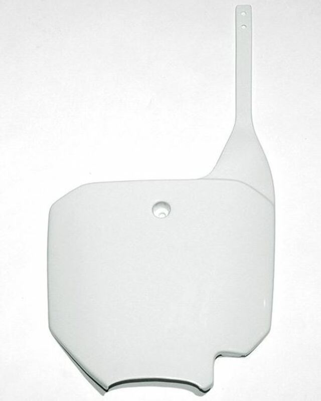 UFO Front Number Plate White Honda CR80/CR85