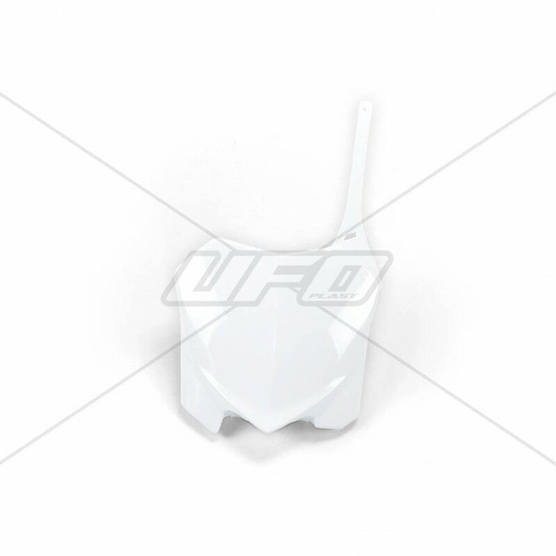 UFO Front Number Plate White Honda CRF250R/450R