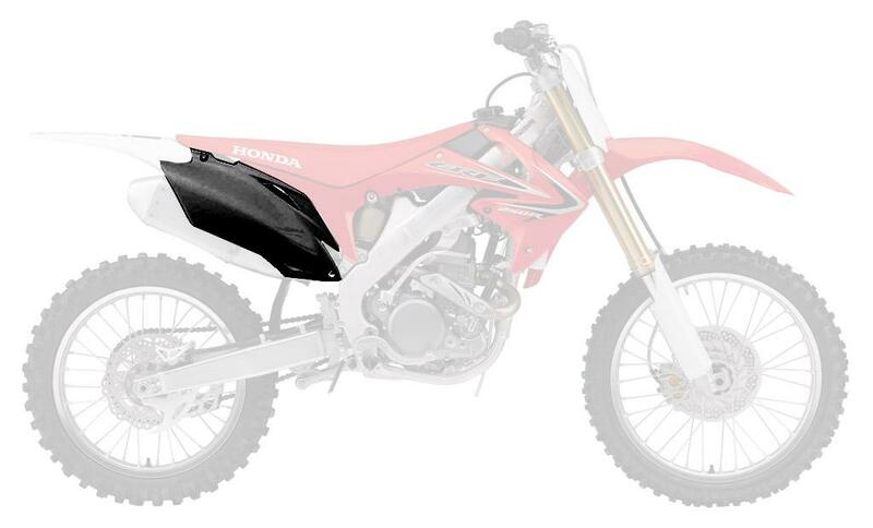 UFO Side Panels Black Honda CRF250R/450R - 1086878002