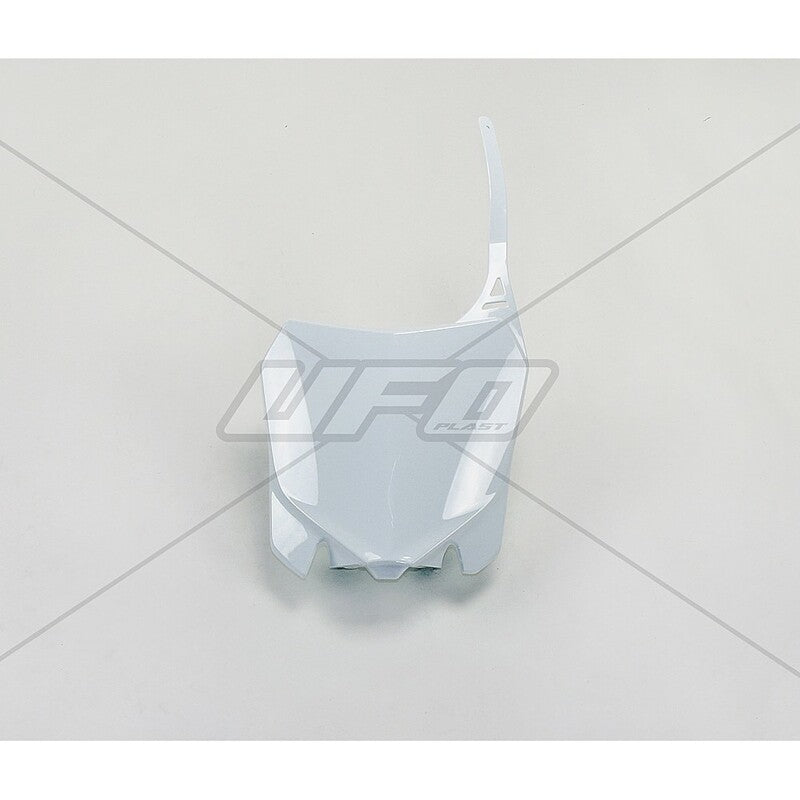 UFO Front Number Plate White Honda CRF450R/RX - 1086881002