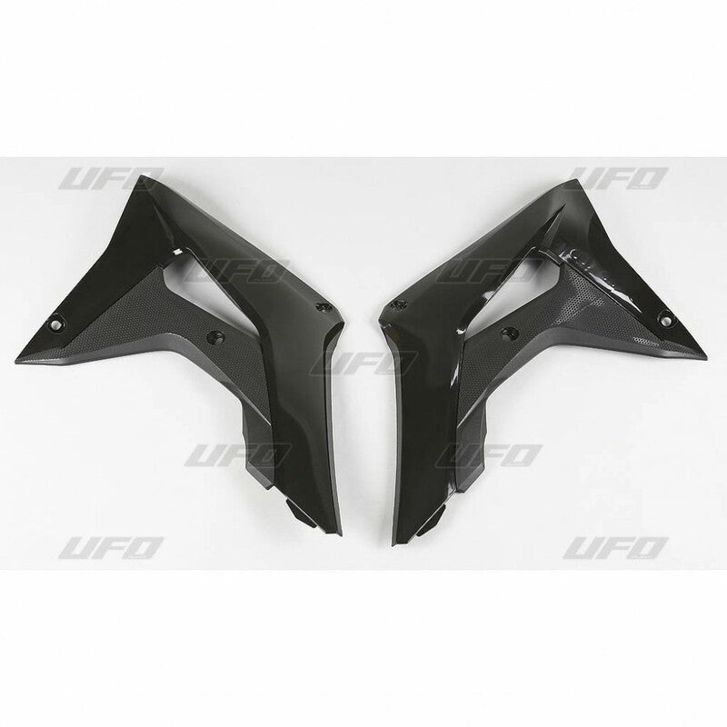 UFO Radiator Covers Black Honda CRF450R