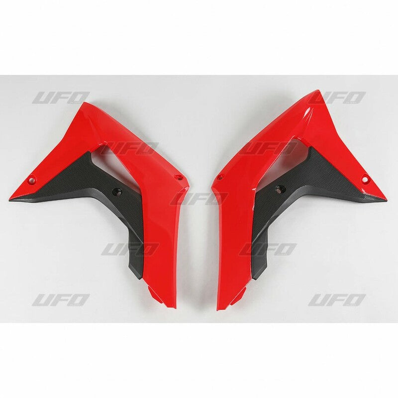 UFO Radiator Covers OEM Color 2017 Red/Black Honda CRF450R