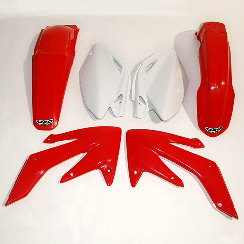 UFO Plastic Kit OEM Color Red/White Honda CRF250R - 1086939003