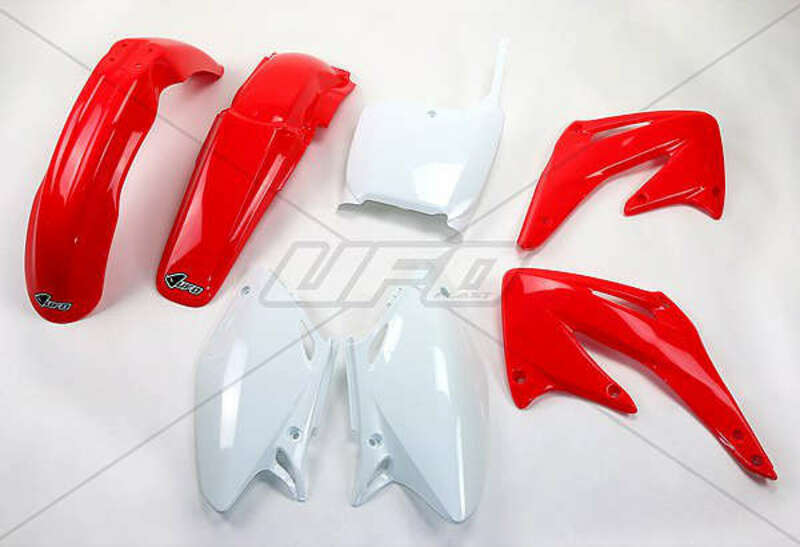 UFO Plastic Kit OEM Color Red/White Honda CRF250R/450R - 1086941001