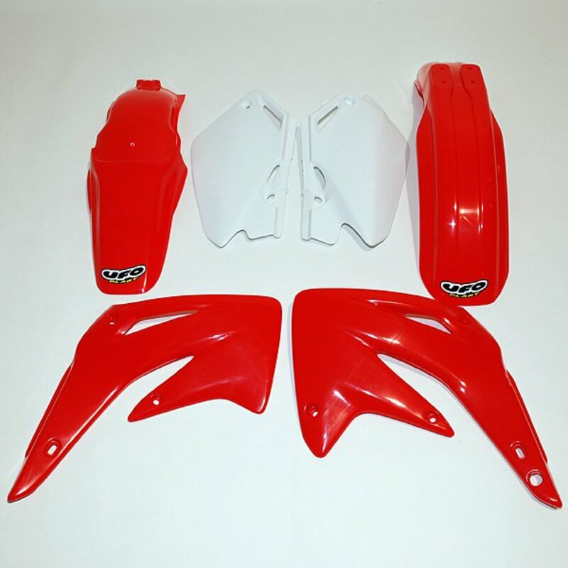 UFO Plastic Kit OEM Color Red/White Honda CR85R/RB