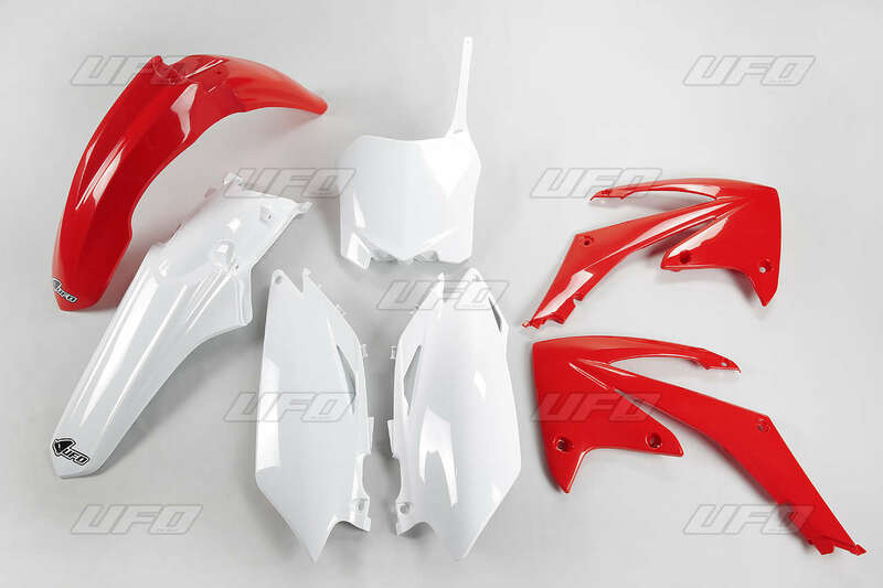 UFO Plastic Kit OEM Color Red/White Honda CRF250R/450R - 1086948004
