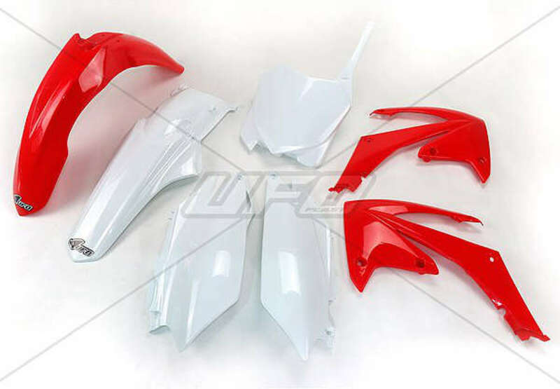 UFO Plastic Kit OEM Color Red/White Honda CRF250R/450R - 1086949001